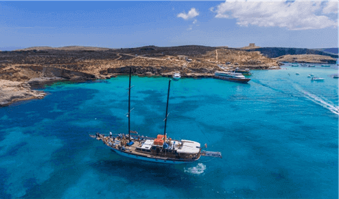 Round Malta Cruise & Comino Island by Gullet